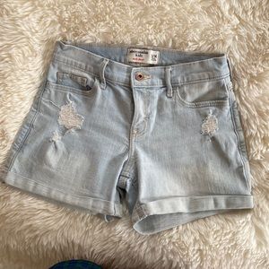 Abercrombie Kids light was jean shorts
